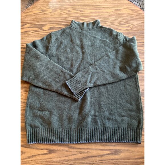 Eddie Bauer forest green quarter zip sweater size XL - Picture 1 of 4